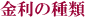 金利の種類